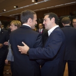 Mr Emmanuel MACRON, President of France; Mr Alexis TSIPRAS, Greek Prime Minister.