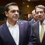 Mr Alexis TSIPRAS, Greek Prime Minister; Mr Nicos ANASTASIADES, President of Cyprus.