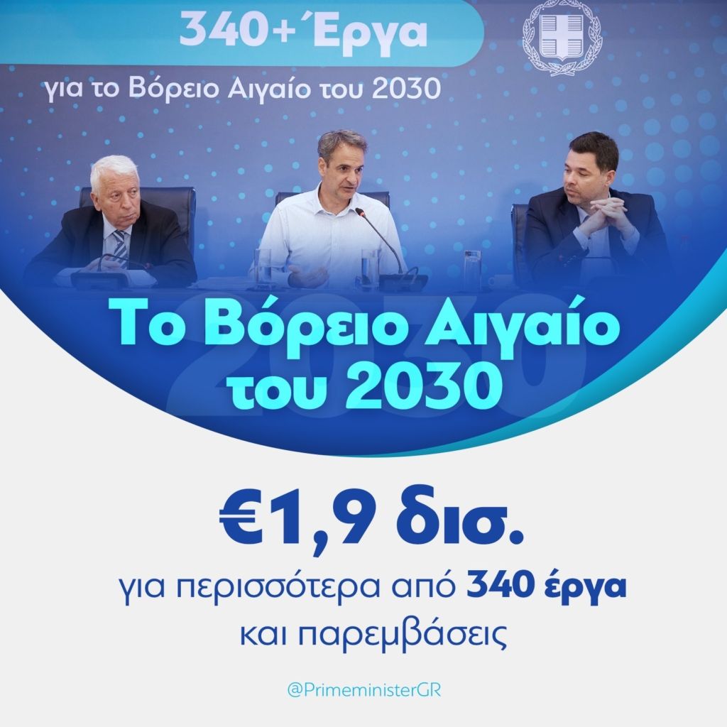 340+ Έργα για το Βόρειο Αιγαίο του 2030